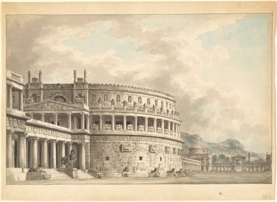 壮大な古墳の建築ファンタジー 作： Giuseppe Borsato