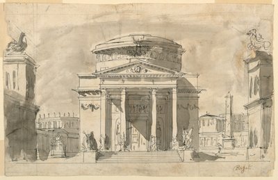 舞台美術、古建築群 作： Giuseppe Borsato