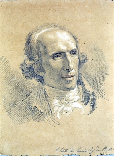 ボッシによるカノーヴァ（1757-1822）の肖像。 作： Giuseppe Bossi