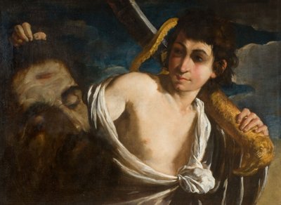 ゴリアテの頭を持つダビデ、1630-1660年。 作： Giuseppe Caletti