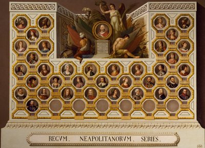 1154年から1859年までのナポリ王、ジュゼッペ・カンマラーノ（1766-1859）作 作： Giuseppe Cammarano
