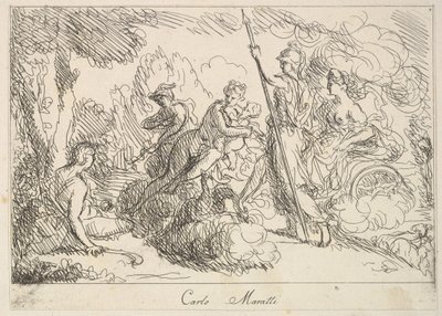 風景の中の神々と女神、1740-1802。 作： Giuseppe Canale