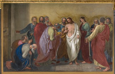長老会、ジュエッペ・ディオッティ、聖トマスの不信 1832年 作： Giuseppe Diotti