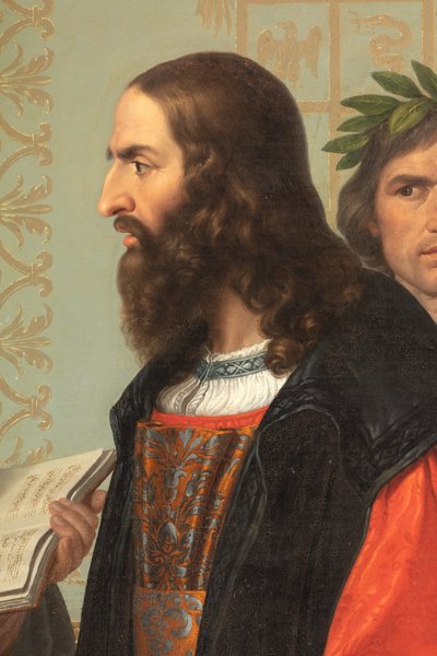 ルドヴィコ・イル・モーロの宮廷、レオナルド・ダ・ヴィンチとの詳細 作： Giuseppe Diotti