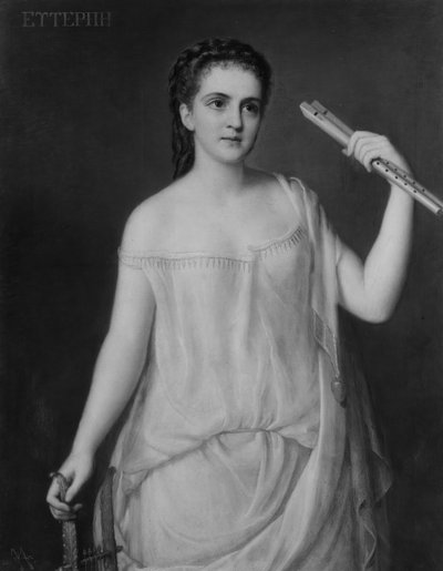 エウテルペ、1869年。 作： Giuseppe Fagnani