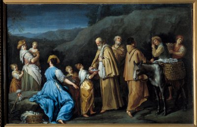 ジュゼッペ・ガンバリーニ（1680-1725）の宗教画「ケトゥール」。 作： Giuseppe Gambarini