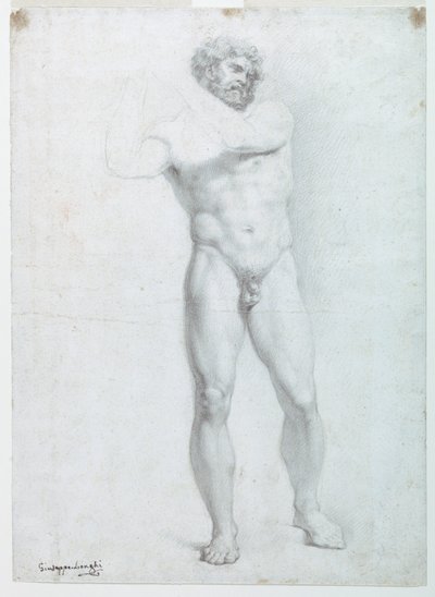 男性ヌードの学術的研究 作： Giuseppe Longhi
