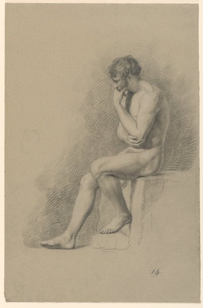 男性ヌードの学術的研究 作： Giuseppe Longhi
