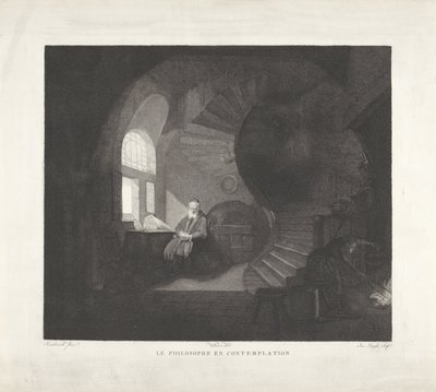 Mediterende filosoof 熟考中の哲学者 (オブジェクトのタイトル) 作： Giuseppe Longhi