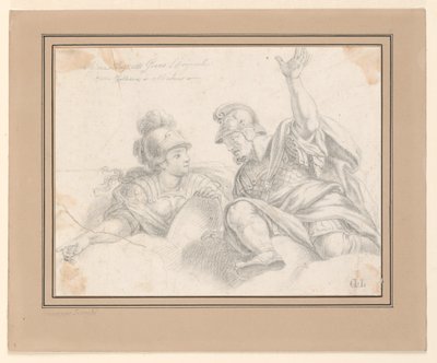 会話中の 2 人のローマ兵 作： Giuseppe Longhi