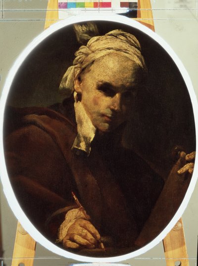 「自画像」（自画像）ジュゼッペ・マリア・クレスピ（1665-1747）作、1700年頃プーシキン美術館、モスクワ 作： Giuseppe Maria Crespi