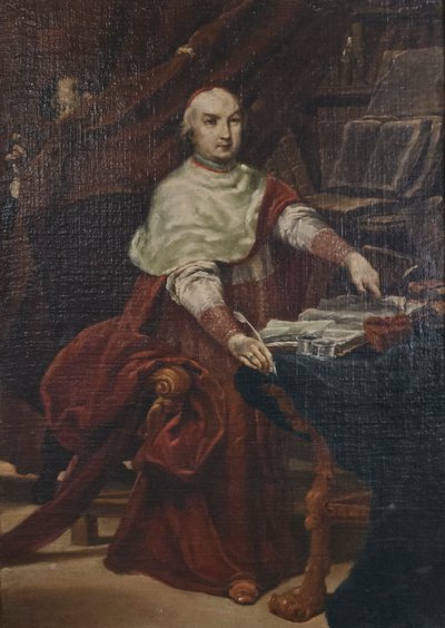 プロスペロ・ランベルティーニ枢機卿の肖像 作： Giuseppe Maria (1665 1747) Crespi