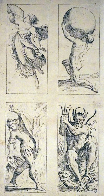 ジュゼッペマリアミテッリによる17世紀のタロットカード 作： Giuseppe Maria Mitelli