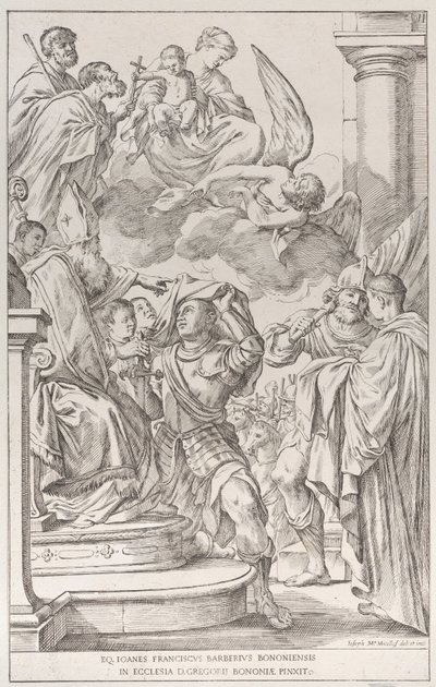 プレート 11: アキテーヌの聖ウィリアム、1678 年。 作： Giuseppe Maria Mitelli