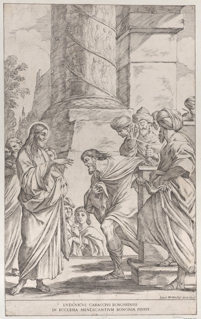 プレート 1: 聖マタイの召命、1678 年。 作： Giuseppe Maria Mitelli