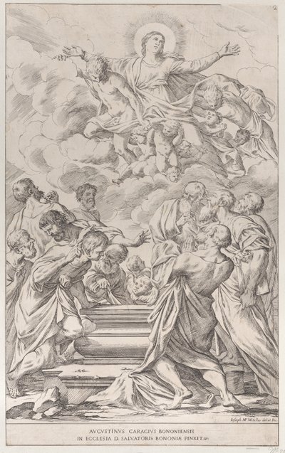プレート 2: 聖母被昇天、1678 年。 作： Giuseppe Maria Mitelli