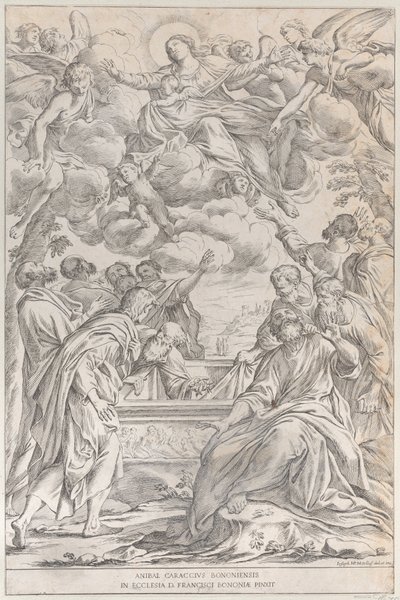 プレート 3: 聖母被昇天、1678 年。 作： Giuseppe Maria Mitelli