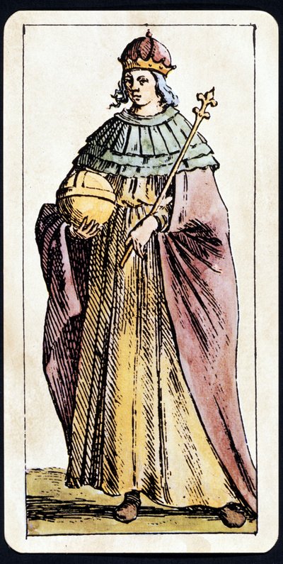 C.M.Mitelliのタロットゲームに描かれたジャンヌ皇后 作： Giuseppe Maria Mitelli