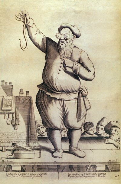 放浪の取引 - CIARLATANO 作： Giuseppe Maria Mitelli
