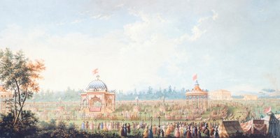 イタリア、ジュゼッペ マリア テレニ (1739-1811) 作、カッシーネのレース 作： Giuseppe Maria Terreni
