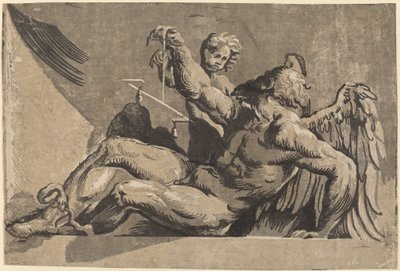土星 作： Giuseppe Nicolo Vicentino, after Giovanni Antonio Pordenone