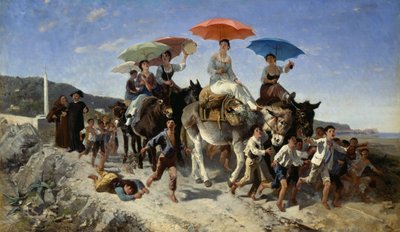 結婚式の行列（キャンバスに油彩） 作： Giuseppe Palizzi