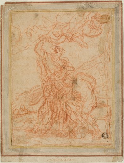 アブラハムの犠牲（レクトと裏面） 作： Giuseppe Passeri