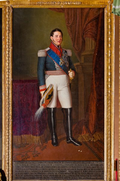 アントニオ・ルチェシ・パッリ王国中将（キャンバスに油彩） 作： Giuseppe Patania