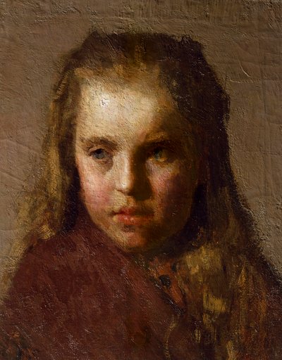 少女の頭 作： Giuseppe Pellizza da Volpedo