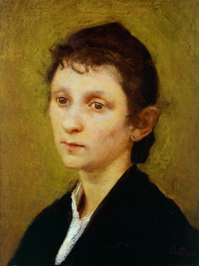 若い女性（パルミラ）の肖像 作： Giuseppe Pellizza da Volpedo