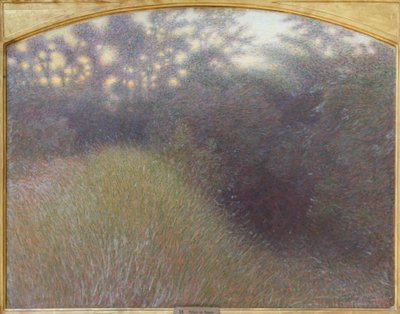 夕日、ジュゼッペ・ペッリッツァ・ダ・ヴォルペド（油彩） 作： Giuseppe Pellizza da Volpedo