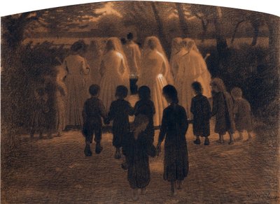 The Dead Child (Il morticino) par Pellizza da Volpedo, Giuseppe (1868-1907).厚紙にパステル、サイズ：71x98 作： Giuseppe Pellizza da Volpedo