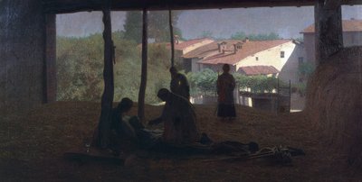 納屋 作： Giuseppe Pellizza da Volpedo