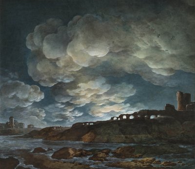 海の上の満月、1800-1810。 作： Giuseppe Pietro Bagetti