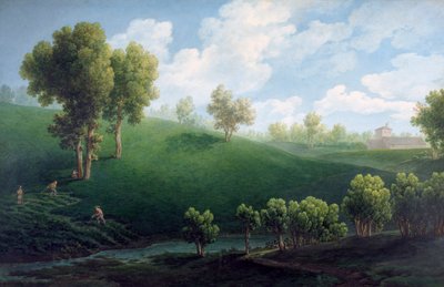 幻想的な風景」ジュゼッペ・ピエトロ・バジェッティ（1764-1831）作 作： Giuseppe Pietro Bagetti