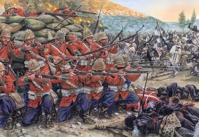 アングロ・ズールー戦争：1879年1月、南アフリカでのロルケズ・ドリフトの戦い - アングロ・ズールー戦争：1879年1月、南アフリカでのロルケズ・ドリフトの戦い - ジュゼッペ・ラヴァによるイラストレーション 作： Giuseppe Rava