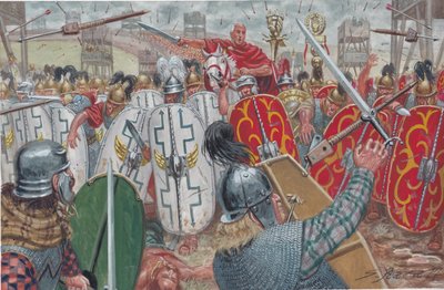 アレシアの戦い 作： Giuseppe Rava