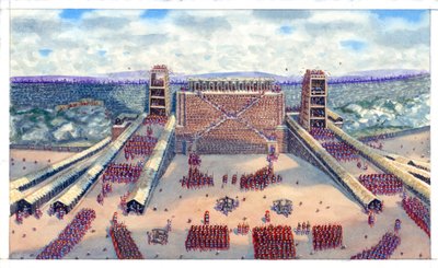 ガリア戦争のローマ軍団によるアヴァリカムの戦い 作： Giuseppe Rava