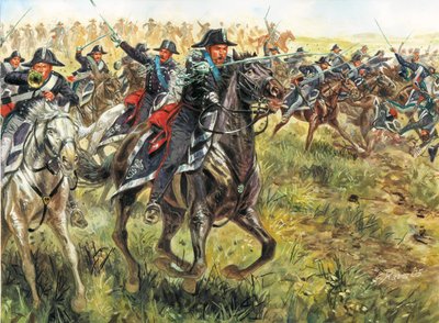 第一次独立戦争：サルデーニャのシャルル・アルベルト軍カラビニエリ（カルロ・アルベルト・ディ・サルデーニャ）の任務 作： Giuseppe Rava