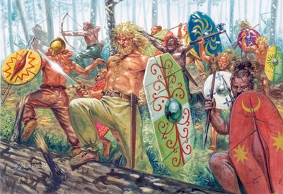 ドイツ戦士の大群 - Horde of germanic warriors - ゲルマン戦士の大群 作： Giuseppe Rava