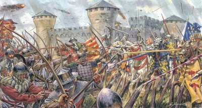 百年戦争ジョーン・ド・アルク（1412-1431）、1429年にオルレアンを解放 - 百年戦争：オルレアン包囲戦でのジョアンヌ・アルク 作： Giuseppe Rava