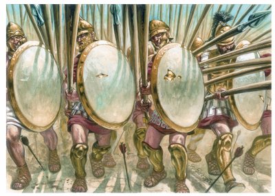 マケドニア王国：マケドニア人ファランギストの突撃 - マケドニア人ファランギストの突撃 - イラスト：Giuseppe Rava 作： Giuseppe Rava
