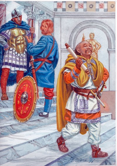 後期ローマ帝国の軽・補助部隊 作： Giuseppe Rava
