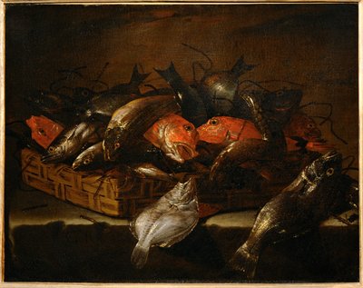 魚と静物... 作： Giuseppe Recco