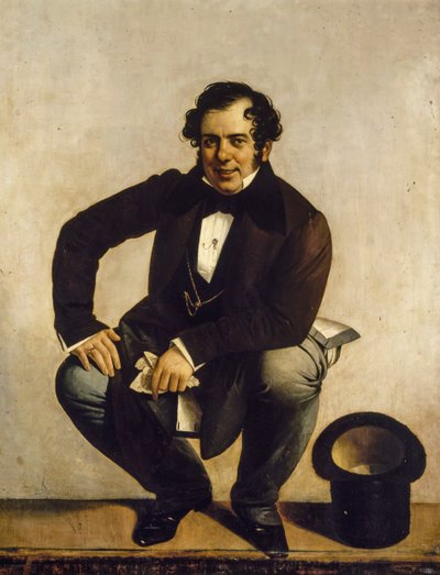 ジュゼッペ トミンツ (1790-1866) の自画像 作： Giuseppe Tominz