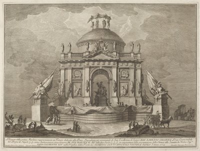「チャイネ」フェスティバルのための平和に捧げられた寺院 作： Giuseppe Vasi after Giuseppe Palazzi