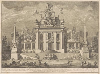 1769年の中国の最初の機械：「デリツィオーザ」 作： Giuseppe Vasi, after Giuseppe Palazzi, after Paolo Posi