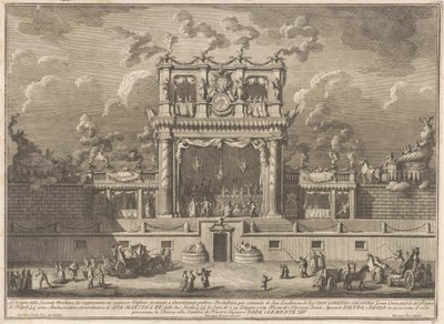 1769年の中国のSeconda Macchina：公共の娯楽のための建物 作： Giuseppe Vasi, after Giuseppe Palazzi, after Paolo Posi