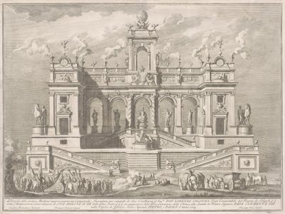 1764年の中国のプリマ・マッキナ：国会議事堂 作： Giuseppe Vasi, after Tommaso Catrani, after Paolo Posi