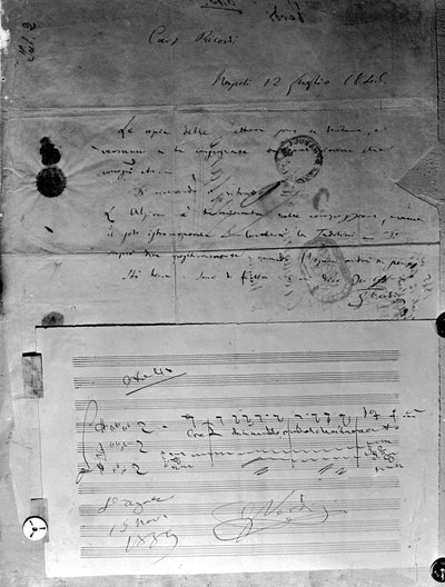 ジュゼッペヴェルディによって書かれた対応 作： Giuseppe Verdi